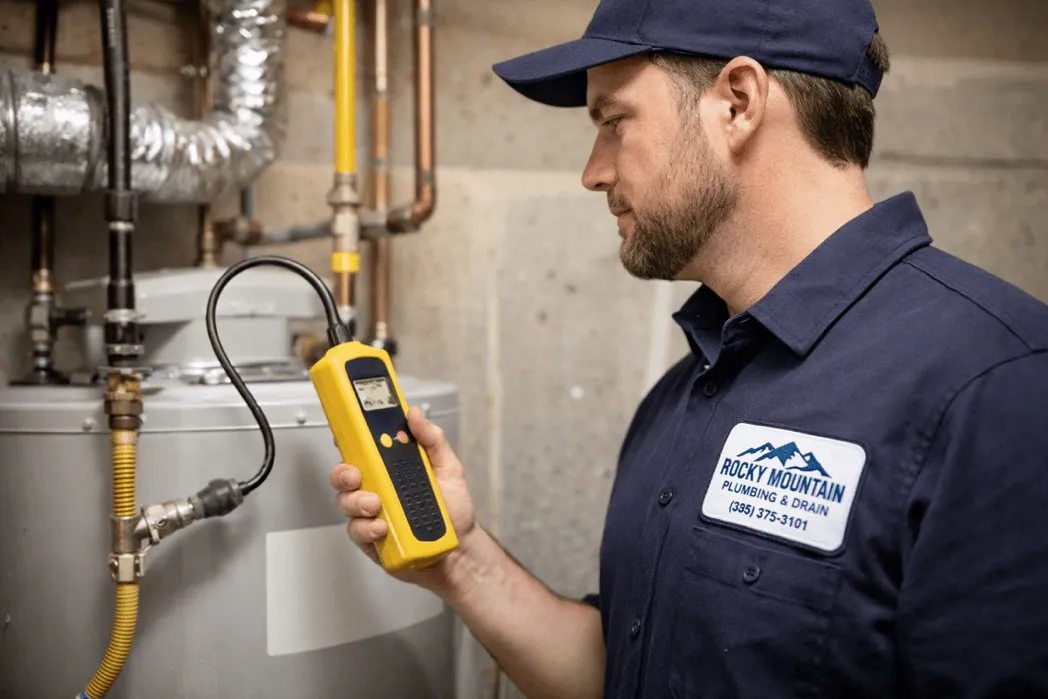 Gas line safety inspection