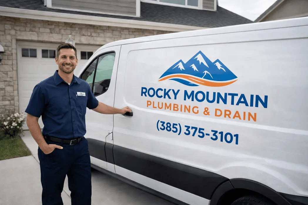 Technician with service vehicle in South Jordan