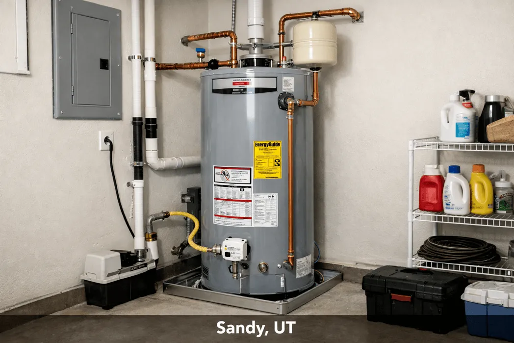 Water heater installation in Sandy, UT